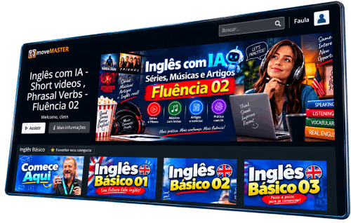 Demonstração real do curso de inglês na plataforma GlobalEAD