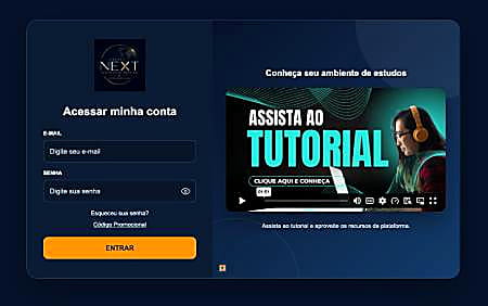Exemplo de área de login personalizada da GlobalEAD